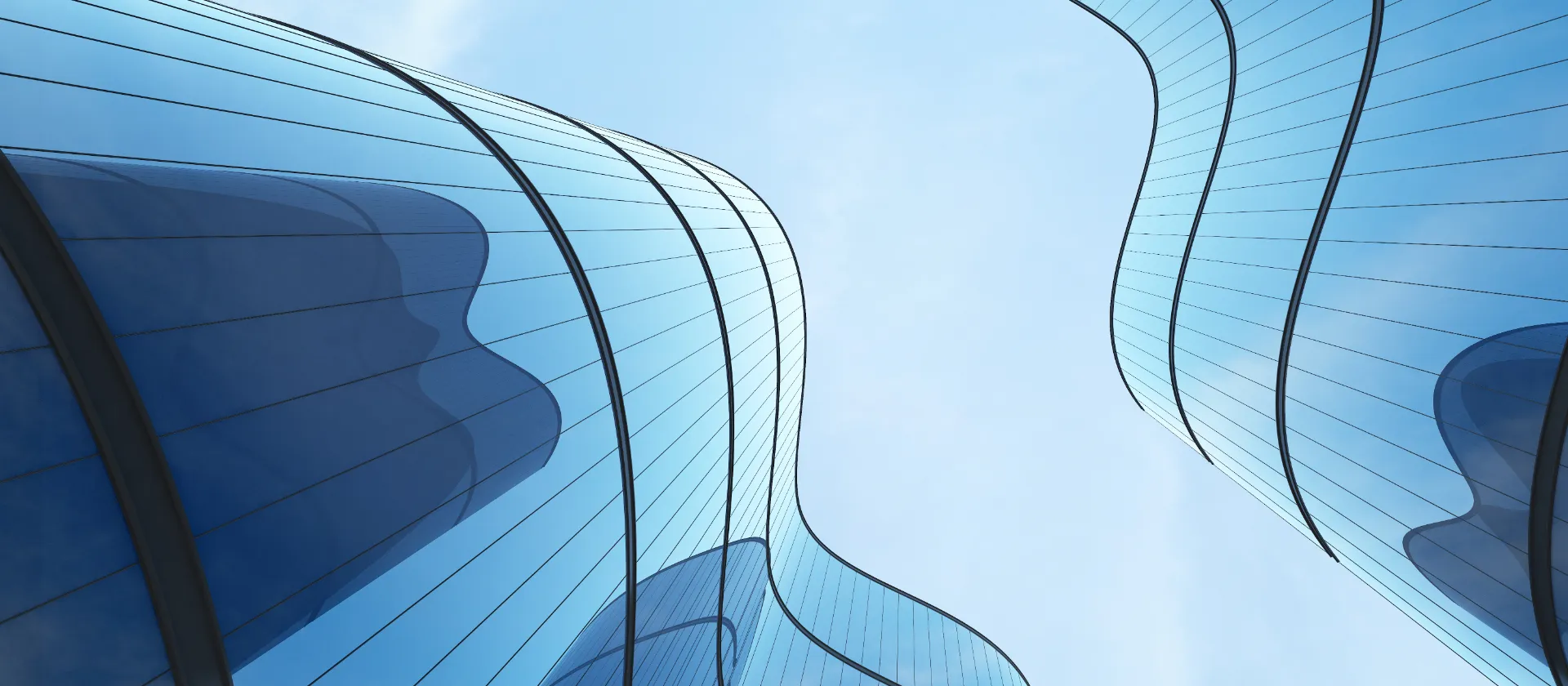 Skyline Hochhaus von unten