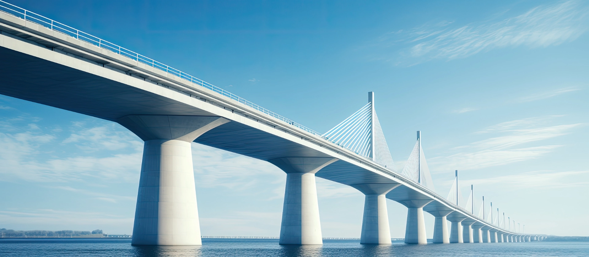 Brücke über Fluss 