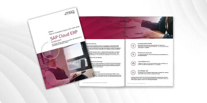 Warum Innovation heute nicht mehr ohne SAP Cloud ERP funktioniert.