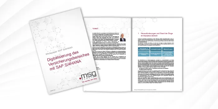 Digitalisierung des Versicherungsbereiches mit SAP S/4HANA 