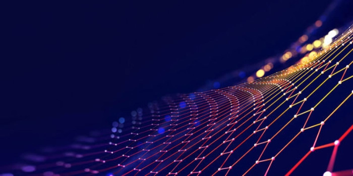 farbige Netzwerkstruktur