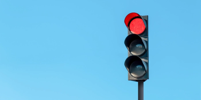 On "Red Traffic Light" Square