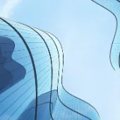 Skyline Hochhaus von unten