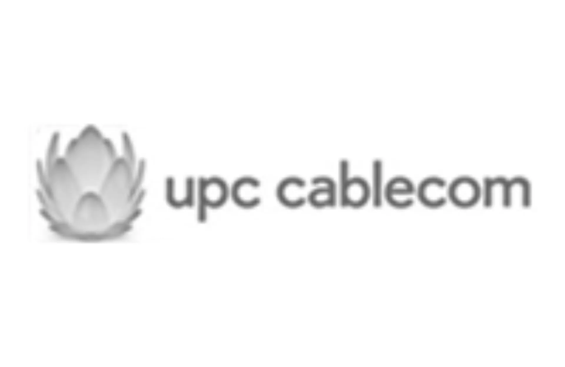 Logo ups cablecom in grau