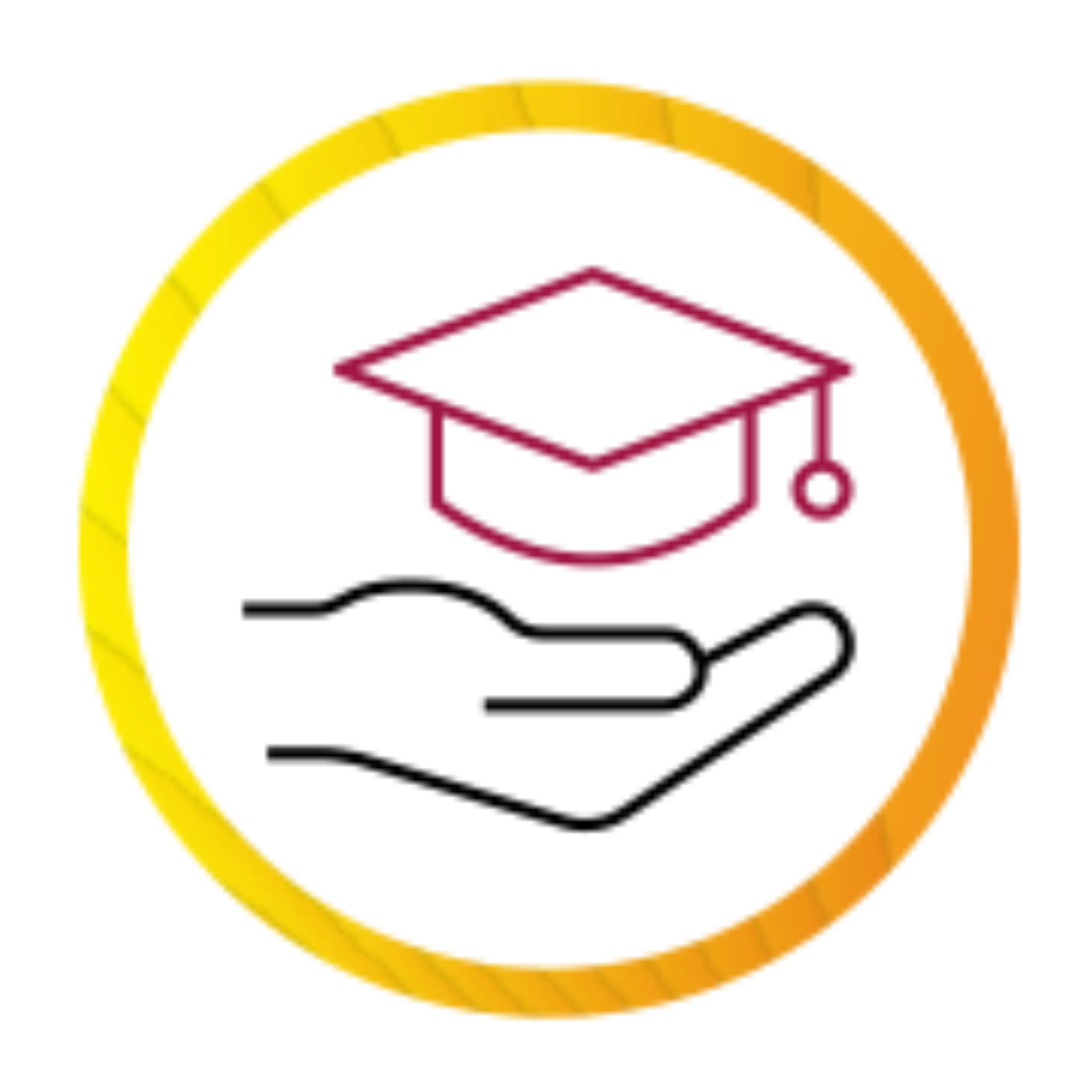 hand education mütze icon