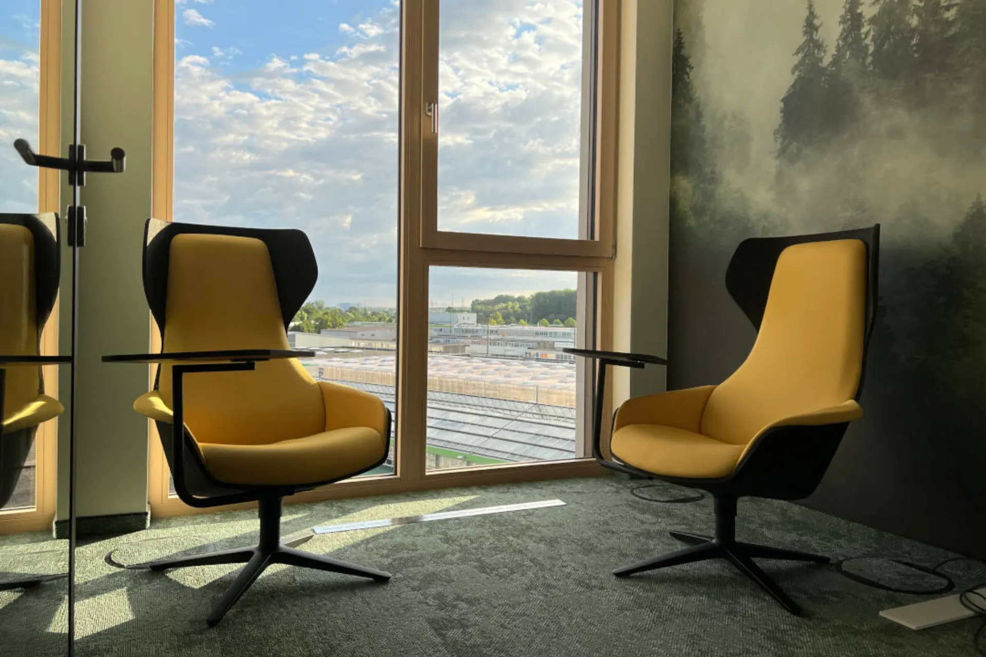 Sitzecke am Standort Karlsruhe